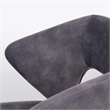 Pemberly Row Modern Light Gray Accent Chair with Foam Seating