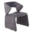 Pemberly Row Modern Light Gray Accent Chair with Foam Seating