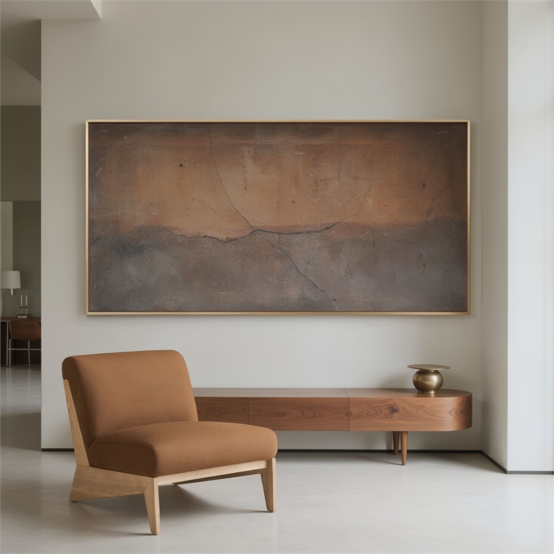 Pemberly Row Modern Brown Accent Chair with Wood Frame and Fabric Upholstery