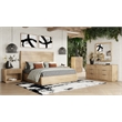 Pemberly Row Modern White Oak Vertical Chest with 4 Drawers