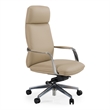 Pemberly Row Tan Vegan Leather Office Chair with Adjustable Features