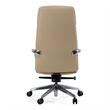 Pemberly Row Tan Vegan Leather Office Chair with Adjustable Features