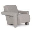 Pemberly Row Modern Light Grey-Beige Fabric Accent Chair