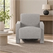 Pemberly Row Modern Light Grey-Beige Fabric Accent Chair