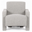 Pemberly Row Modern Light Grey-Beige Fabric Accent Chair