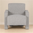 Pemberly Row Modern Light Grey-Beige Fabric Accent Chair