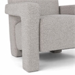 Pemberly Row Modern Light Grey-Beige Fabric Accent Chair