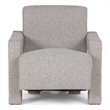 Pemberly Row Modern Light Grey-Beige Fabric Accent Chair