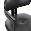 Pemberly Row Modern Dark Brown Leather Dining Chair with Foam Seat