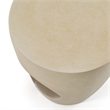 Pemberly Row Modern Beige Fiberform Dining Stool/Table with Pedestal Base