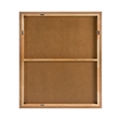 Pemberly Row Modern Natural Oak Rectangular Mirror with Rubberwood Frame