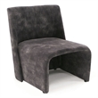 Pemberly Row Modern Dark Gray Armless Accent Chair