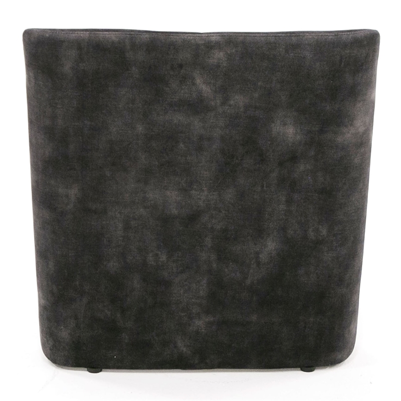 Pemberly Row Modern Dark Gray Armless Accent Chair