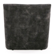 Pemberly Row Modern Dark Gray Armless Accent Chair