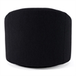 Pemberly Row Glam Black Accent Chair with Swivel Base