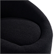 Pemberly Row Glam Black Accent Chair with Swivel Base