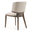 Pemberly Row Contemporary Grey Leatherette Dining Chair Set of 2