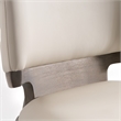Pemberly Row Contemporary Grey Leatherette Dining Chair Set of 2