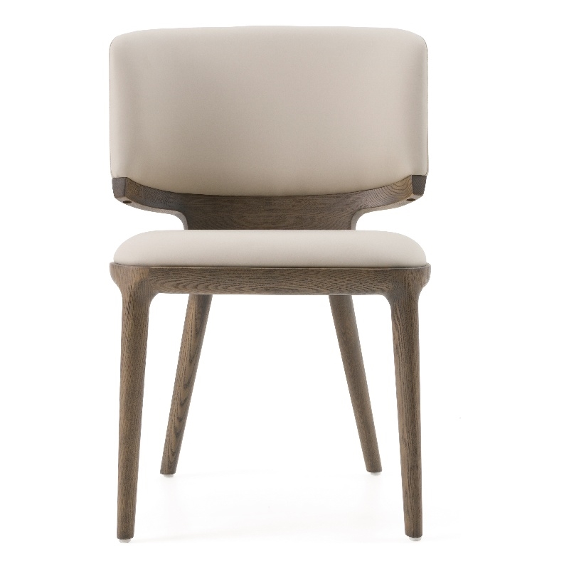 Pemberly Row Contemporary Grey Leatherette Dining Chair Set of 2