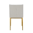 Pemberly Row Mid-Century Modern Light Gray Dining Chair Set of 2
