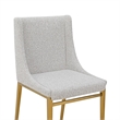 Pemberly Row Mid-Century Modern Light Gray Dining Chair Set of 2