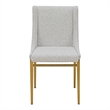 Pemberly Row Mid-Century Modern Light Gray Dining Chair Set of 2