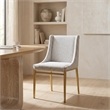 Pemberly Row Mid-Century Modern Light Gray Dining Chair Set of 2