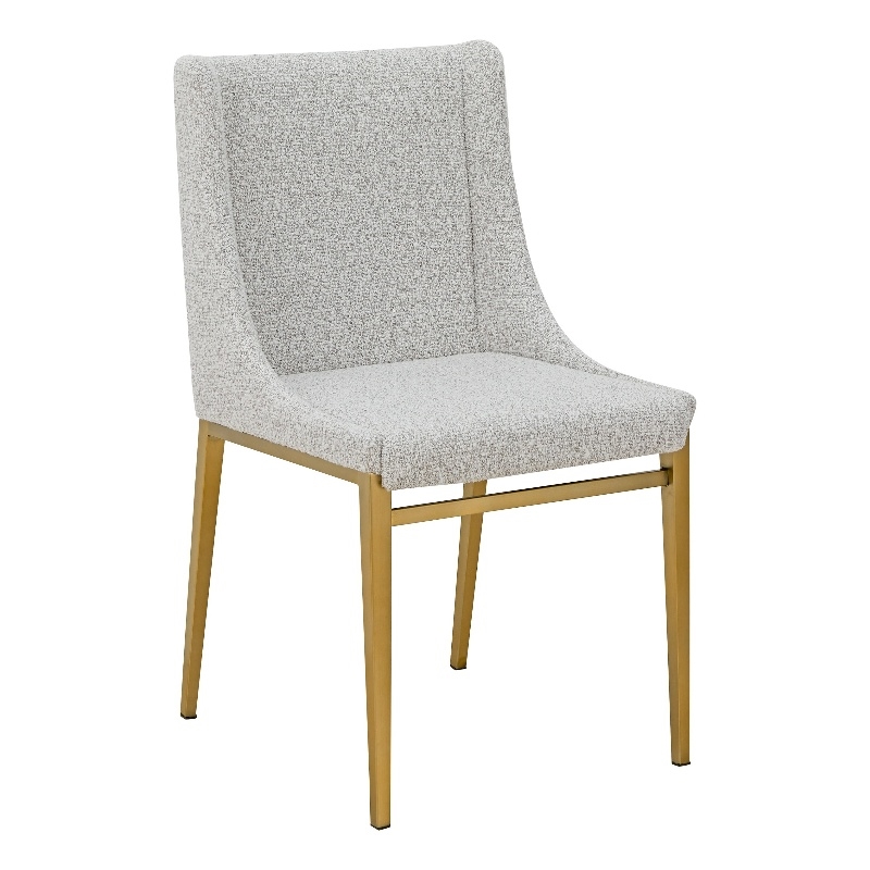 Pemberly Row Mid-Century Modern Light Gray Dining Chair Set of 2