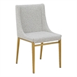 Pemberly Row Mid-Century Modern Light Gray Dining Chair Set of 2