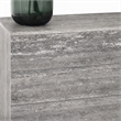 Pemberly Row Modern Round Mirror in Tiger Wood Gray Finish