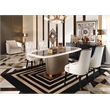 Pemberly Row Larissa Modern Cream Velvet Dining Chair with Tufted Back