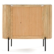 Pemberly Row 3 Drawer Dresser with White Marble Top and Mango Wood Body