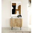 Pemberly Row 3 Drawer Dresser with White Marble Top and Mango Wood Body