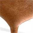 Pemberly Row Modern Rust Velvet Dining Chair with Iron Frame and Foam Fill