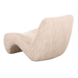Pemberly Row Modern Beige Fabric Upholstered Accent Chair
