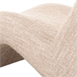 Pemberly Row Modern Beige Fabric Upholstered Accent Chair