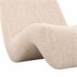 Pemberly Row Modern Beige Fabric Upholstered Accent Chair