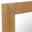 Pemberly Row Modern Natural Rubberwood Frame Rectangular Mirror