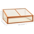 Pemberly Row Solid Firwood and PC Board Greenhouse in Yellow