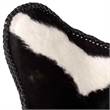Pemberly Row Butterfly Chair in Leather Cow Print Black and White