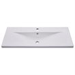 Pemberly Row Built-In Ceramic Basin with Overflow in White