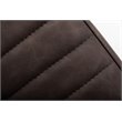 Pemberly Row Modern Faux Leather Dining Chairs in Brown with Metal Frame
