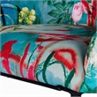 Pemberly Row Velvet and Cast Iron Bar Stool in Multi-Color