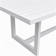 Pemberly Row Wake Aluminum Rectangular Outdoor Dining Table in White