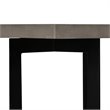 Pemberly Row Square Concrete End Table with Metal Base in Gray/Black