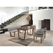 Pemberly Row Rectangular Solid Wood Dining Table in Walnut Finish