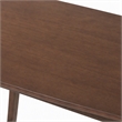 Pemberly Row Rectangular Solid Wood Dining Table in Walnut Finish