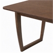 Pemberly Row Rectangular Solid Wood Dining Table in Walnut Finish