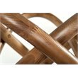 Pemberly Row Round Glass & Walnut Dining Table with Ash Base