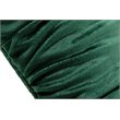 Pemberly Row Modern Metal & Fabric Bench in Dark Green for Stylish Dining